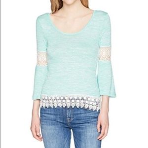 Love By Design Neck Pullover with Bell Sleeves NWT